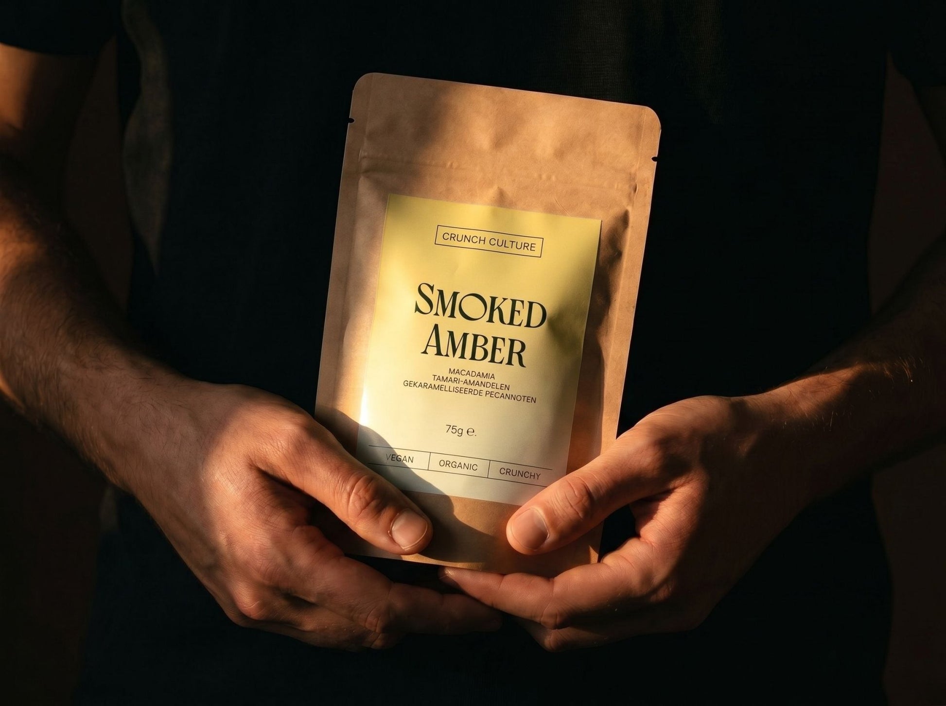 SMOKED AMBER SNACK BOX - Mixed Nuts | Acrosstrades | 75 Grams (x8)