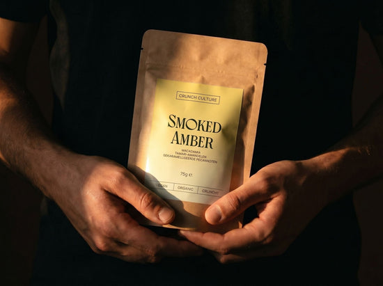SMOKED AMBER SNACK BOX - Mixed Nuts | Acrosstrades | 75 Grams (x8)
