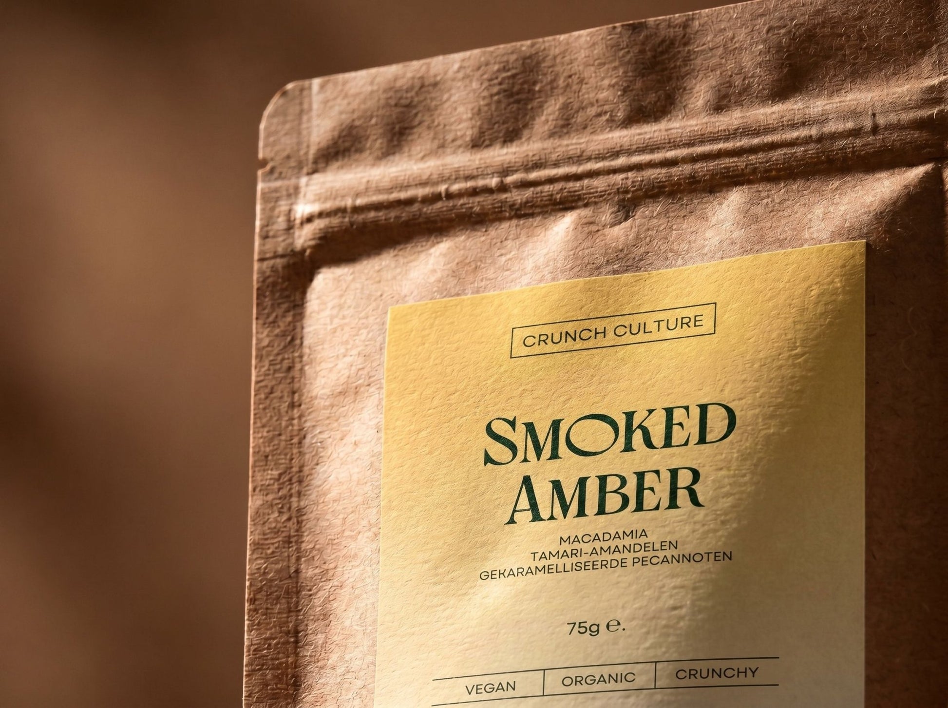 SMOKED AMBER SNACK BOX - Mixed Nuts | Acrosstrades | 75 Grams (x8)