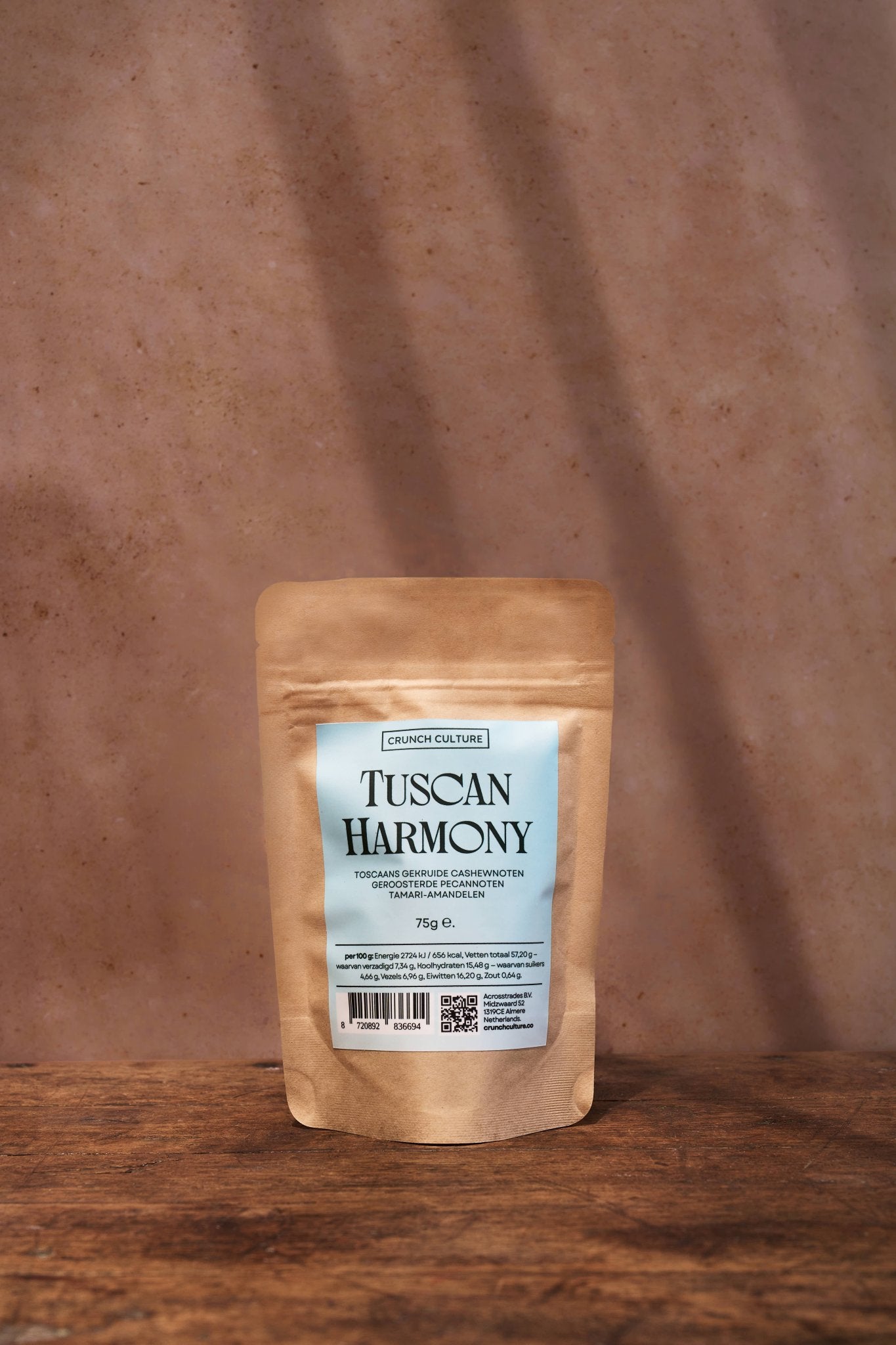 TUSCAN HARMONY SNACK BOX - Mixed Nuts | Acrosstrades | 75 Grams (x8)