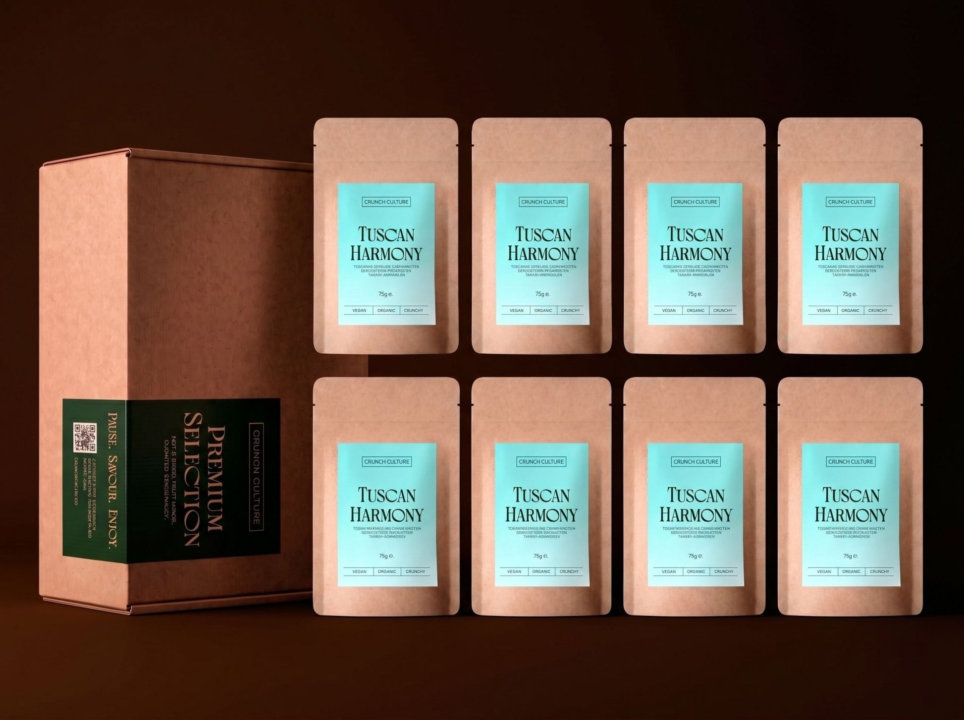 TUSCAN HARMONY SNACK BOX - Mixed Nuts | Acrosstrades | 75 Grams (x8)