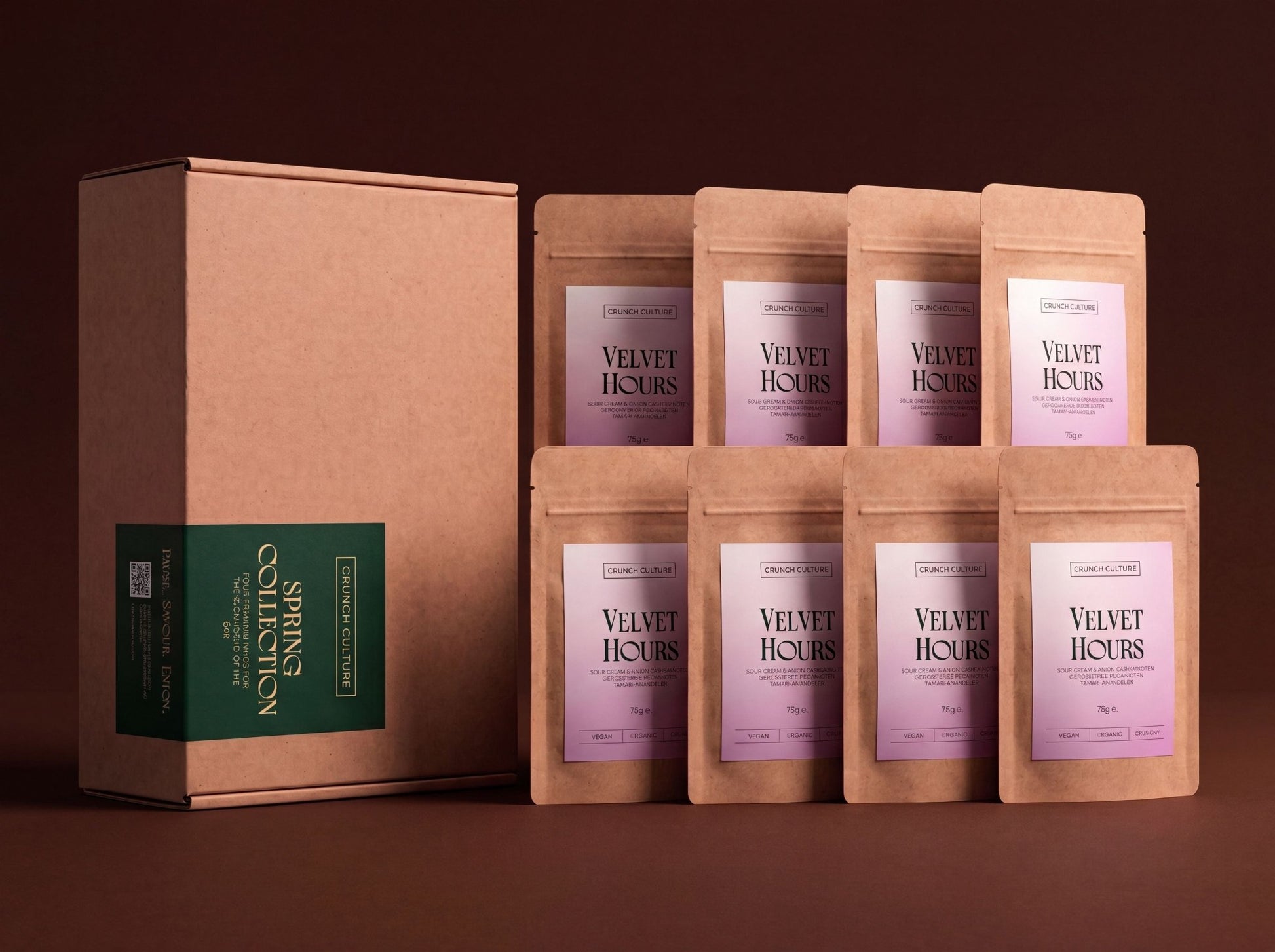 VELVET HOURS SNACK BOX - Mixed Nuts | Acrosstrades | 75 Grams (x8)