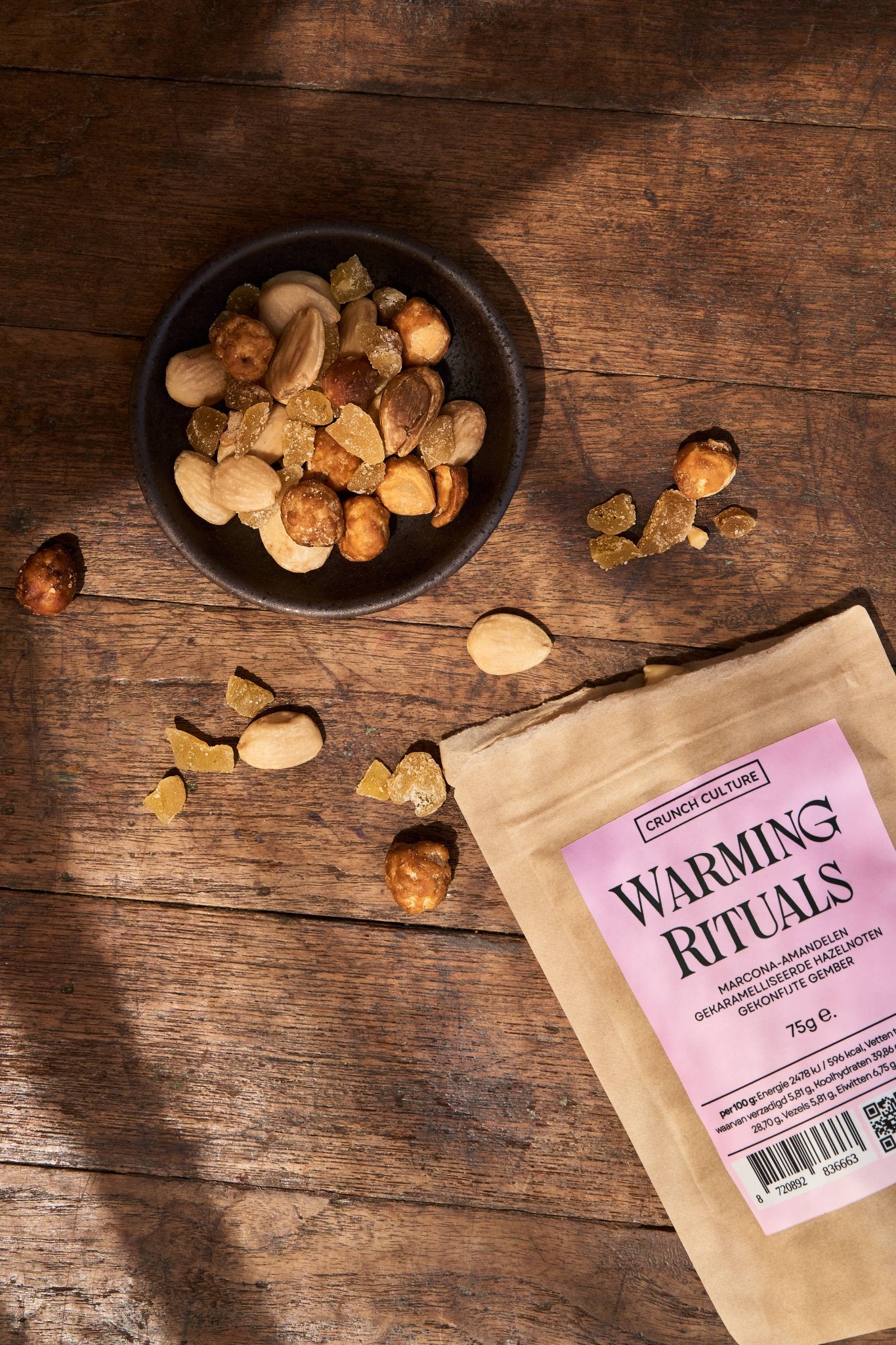 WARMING RITUALS SNACK BOX - Mixed Nuts | Acrosstrades | 75 Grams (x8)