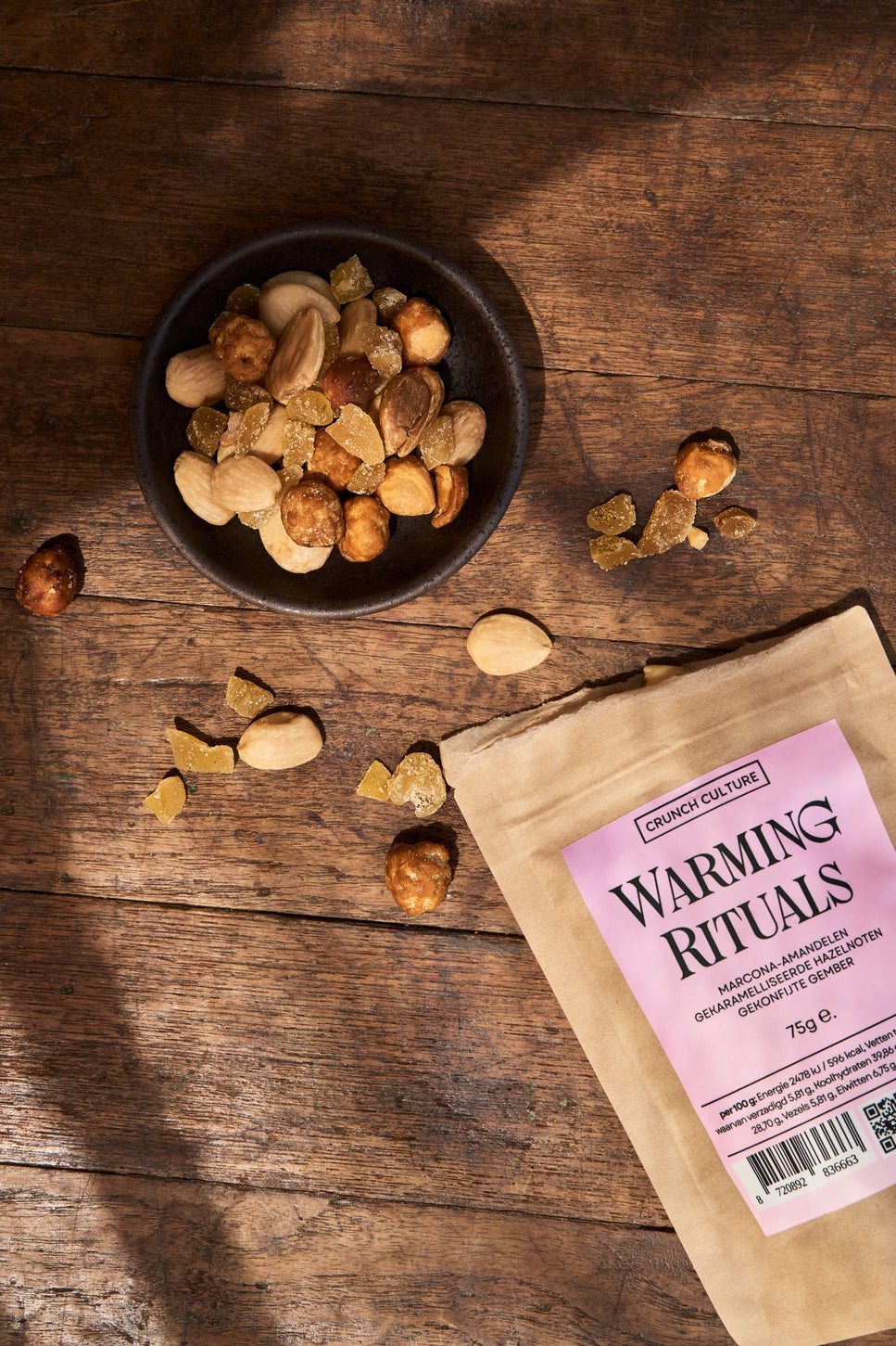 WARMING RITUALS SNACK BOX - Mixed Nuts | Acrosstrades | 75 Grams (x8)